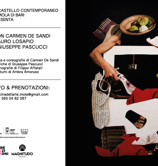 “Verde Bianco Rosso” in scena al Castello di Mola di Bari il 19 e 20 febbraio: danza contemporanea e musica live come in un film muto