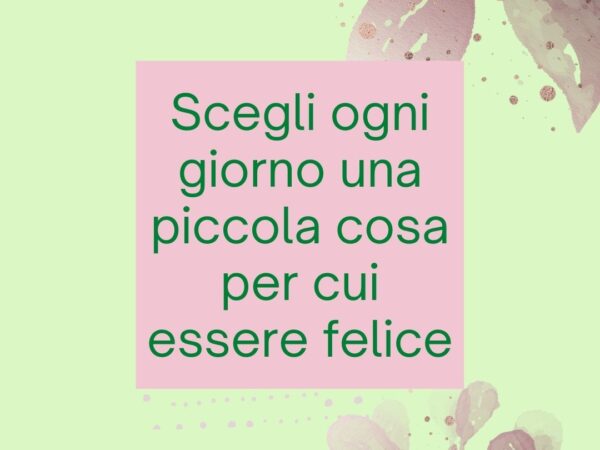 I pensieri diventano cose!