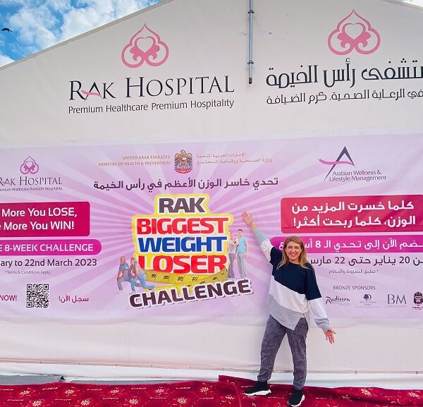 MONICA PERNA E IL PESO: challenge organizzata dal RAK Hospital degli Emirati Arabi per combattere l’obesità. Si concluderà il 23 marzo e tra i partecipanti ci sono anche due italiani.