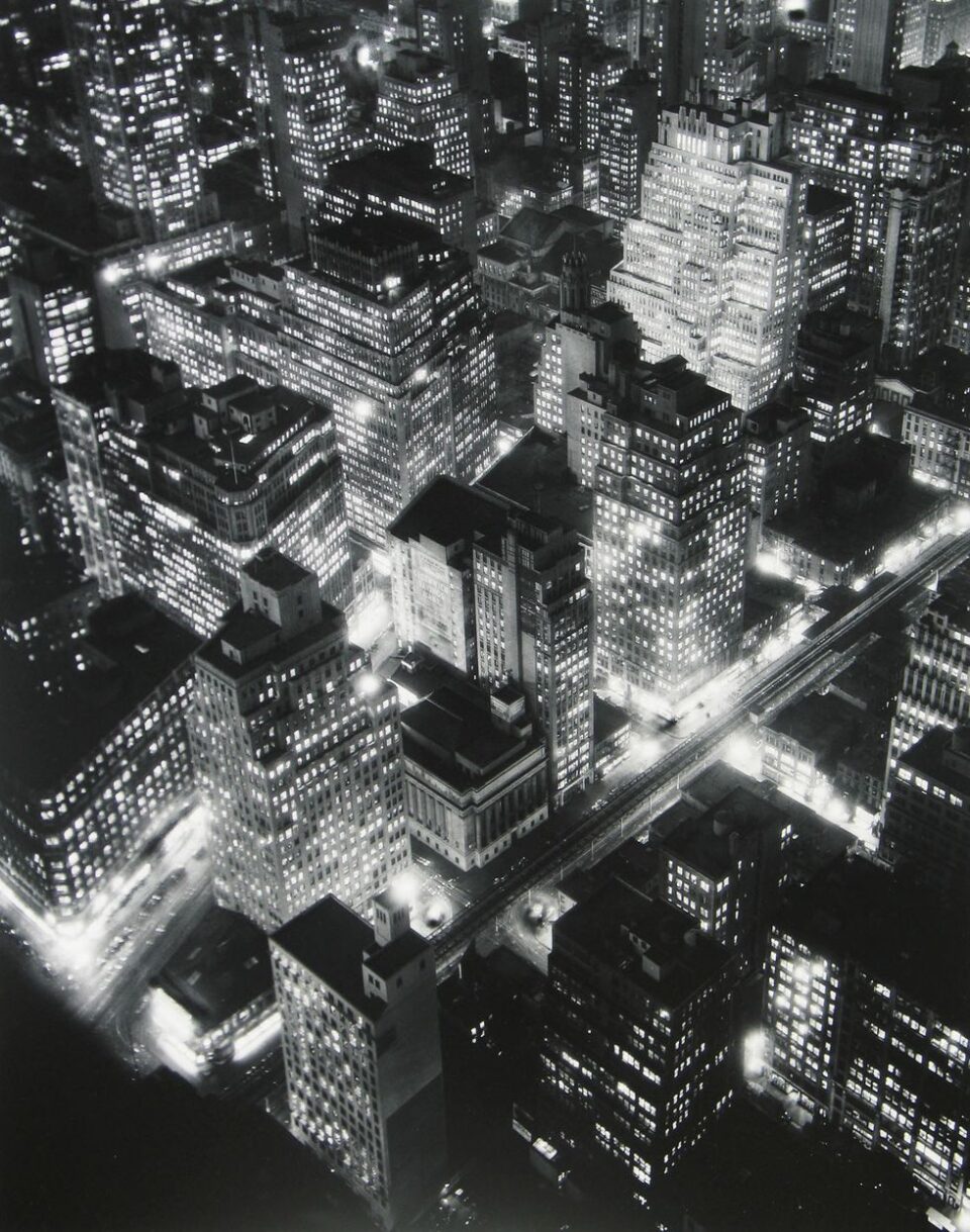 Berenice Abbott, Nightview, New York, 1932.